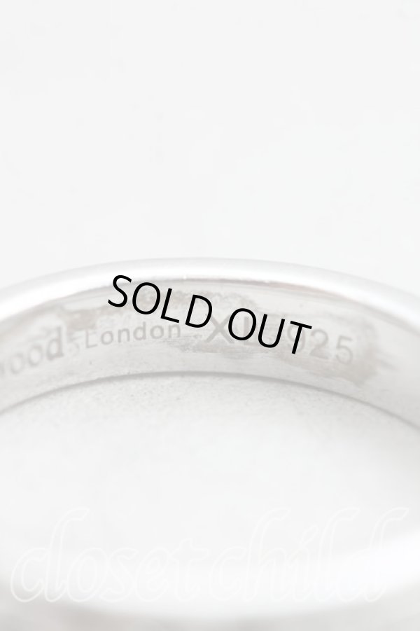 画像7: ヴィヴィアンウエストウッド 中古 / ロゴダブルリング XL(19号) シルバー  H-25-07-20-101-rg-IN-ZH (7)