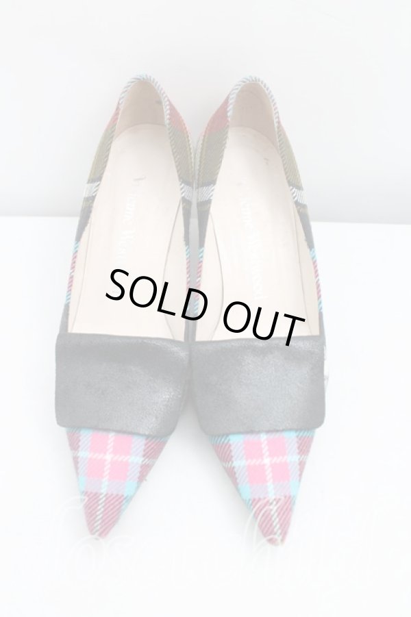 画像2: ヴィヴィアンウエストウッド 中古 / ブルースオブキンナードパンプス 37(23.5cm) マルチ  H-25-07-20-106-sh-IN-ZH (2)