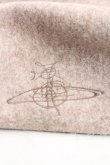 画像6: ヴィヴィアンウエストウッド 中古 / グラフィティオーブ刺繍ベレー帽  ベージュ  H-25-07-20-110-gd-IN-ZH (6)