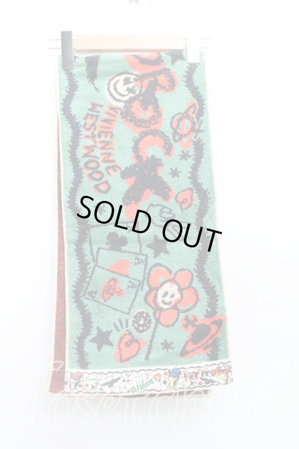 画像2: ヴィヴィアンウエストウッド 中古 / フェイスタオル   H-25-07-20-121-gd-IN-ZH (2)