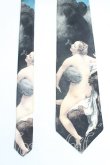 画像2: ヴィヴィアンウエストウッド MAN 中古 / 絵画シルクネクタイ  黒  H-25-07-20-123-gd-IN-ZH (2)