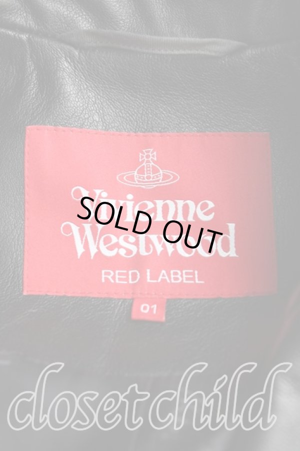 画像3: ヴィヴィアンウエストウッド 中古 / シープレザーラブライダースジャケット 01(S) 黒  H-25-07-27-003-jc-OD-ZH (3)