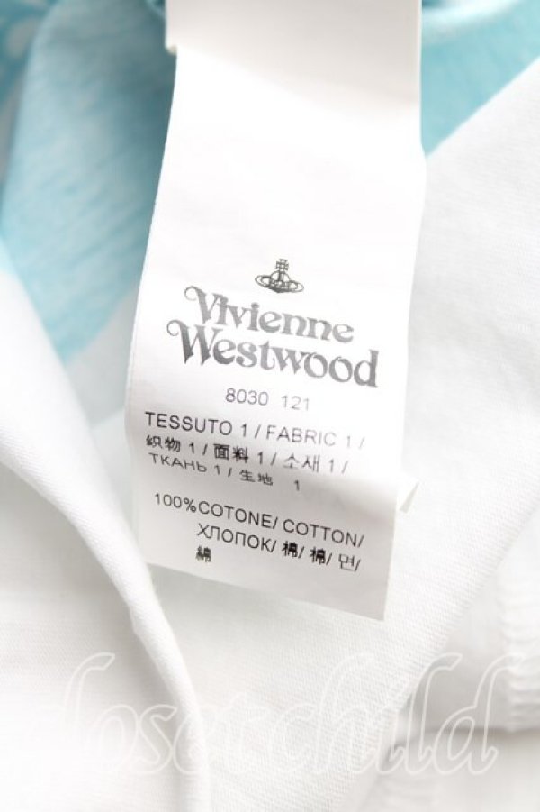 画像4: ヴィヴィアンウエストウッド 中古 / HONOLULUオーブTシャツ XS 白  H-25-07-27-031-ts-IN-ZH (4)