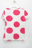 画像2: ヴィヴィアンウエストウッド 中古 / エッセンシャルオーブ刺繍スポットTシャツ 2(9号相当) 白×ピンク  H-25-07-27-032-ts-IN-ZH (2)