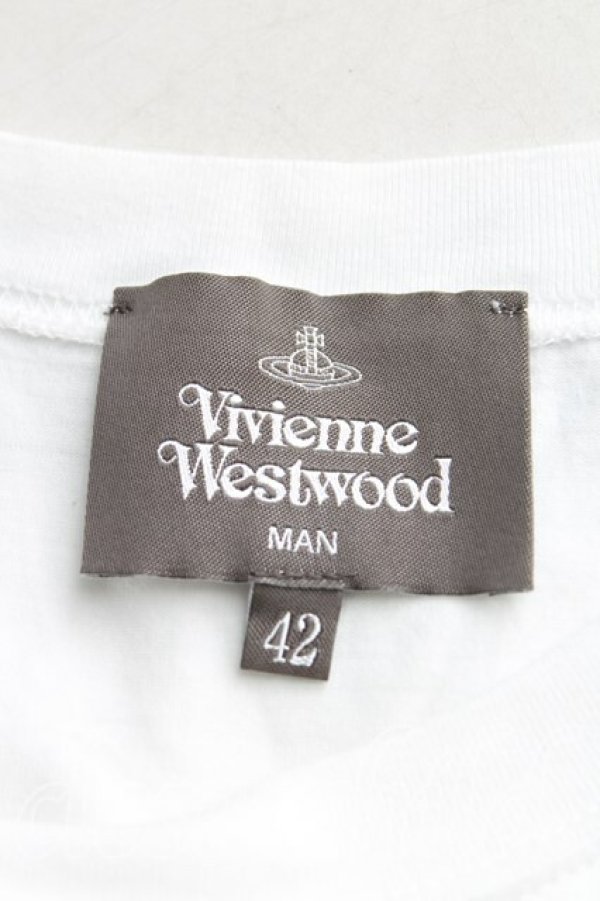 画像3: ヴィヴィアンウエストウッド MAN 中古 / オーブptTシャツ 42(XS) 白  H-25-07-27-033-ts-OD-ZH (3)