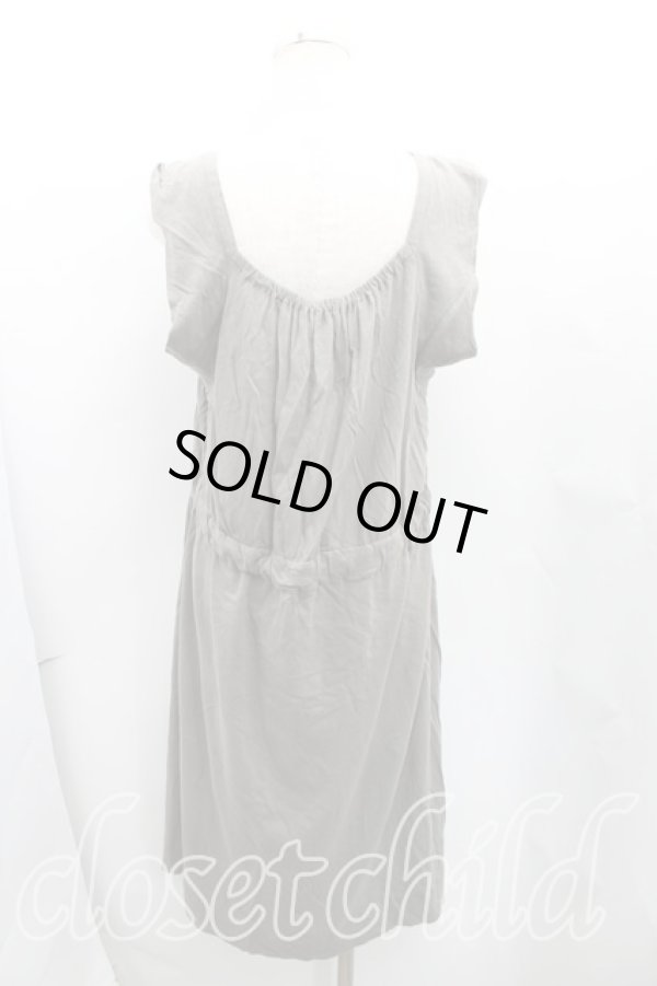 画像2: ヴィヴィアンウエストウッド 中古 / ギャザーワンピース 2(9号) カーキ  H-25-07-27-005-op-IN-ZH (2)