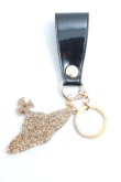 画像2: ヴィヴィアンウエストウッド 中古 / グリッターオーブキーリング  ゴールド  H-25-07-27-063-gd-OD-ZH (2)