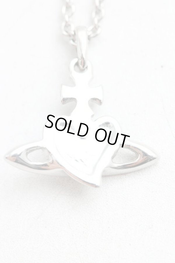 画像2: ヴィヴィアンウエストウッド 中古 / ディアマンテハートスタッドネックレス  黒  H-25-07-27-065-nl-OD-ZH (2)