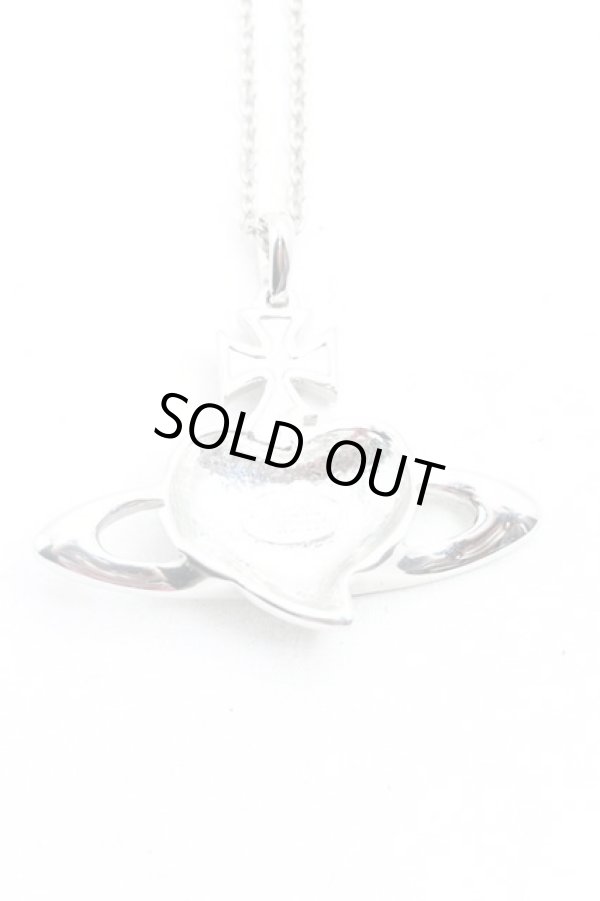 画像2: ヴィヴィアンウエストウッド 中古 / ラージハートネックレス  黒  H-25-07-27-068-nl-OD-ZH (2)