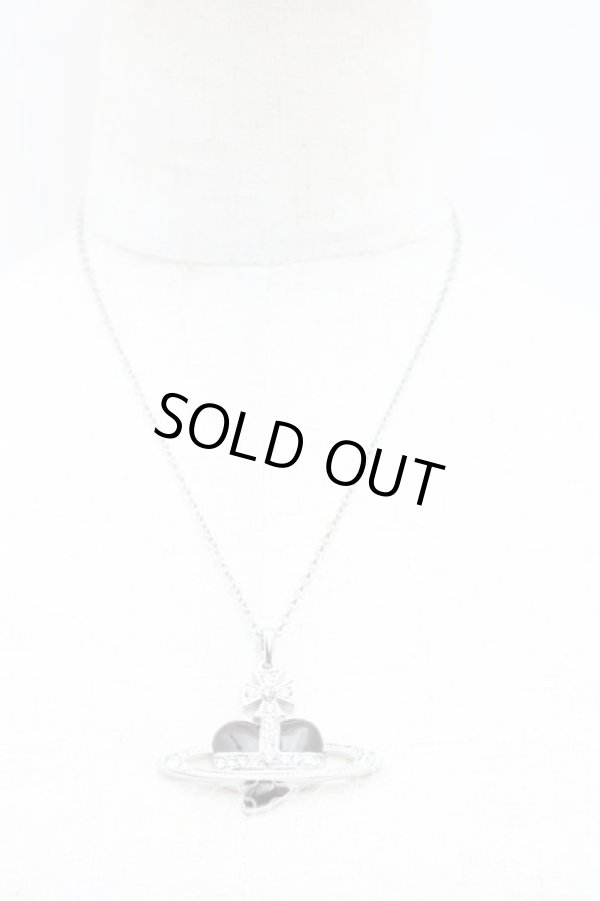 画像6: ヴィヴィアンウエストウッド 中古 / ラージハートネックレス  黒  H-25-07-27-068-nl-OD-ZH (6)