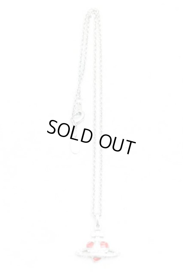 画像3: ヴィヴィアンウエストウッド 中古 / ディアマンテハートスタッドネックレス  赤  H-25-07-27-069-nl-OD-ZH (3)