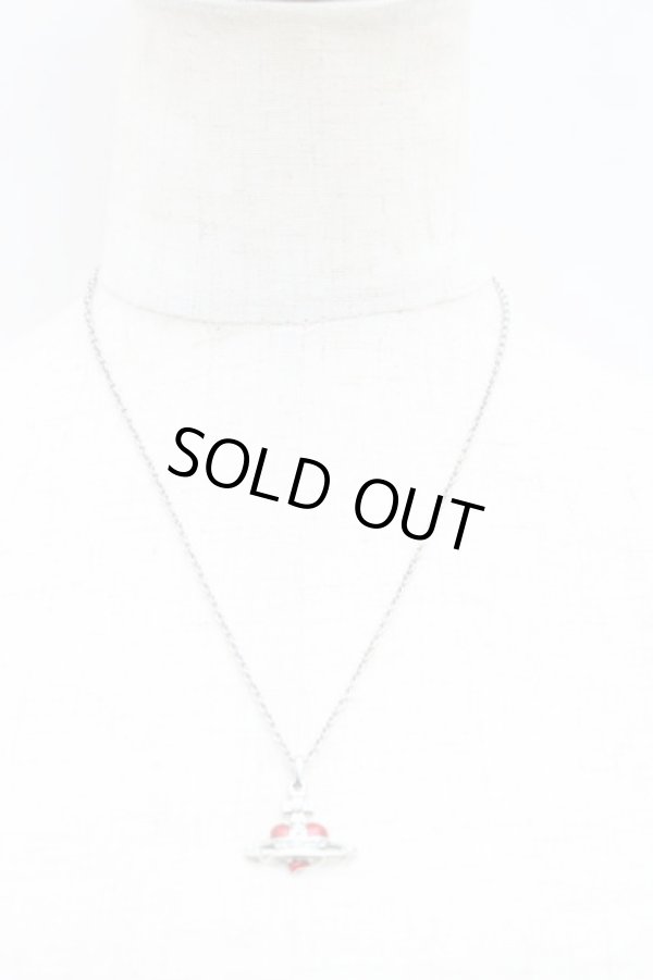 画像5: ヴィヴィアンウエストウッド 中古 / ディアマンテハートスタッドネックレス  赤  H-25-07-27-069-nl-OD-ZH (5)