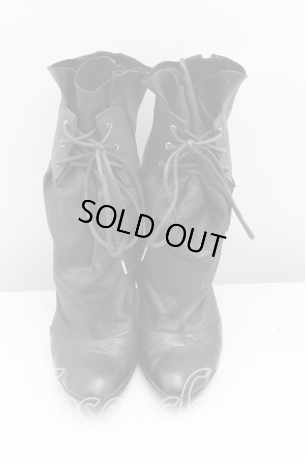 画像2: ヴィヴィアンウエストウッド 中古 / アニマルトゥブーツ 38　1/2（24.5cm） 黒  H-25-07-27-080-sh-OD-ZH (2)