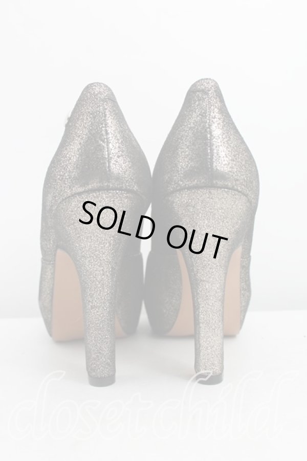 画像4: ヴィヴィアンウエストウッド 中古 / グリッターパンプス 38(24.0cm) 黒  H-25-07-27-081-sh-IN-ZH (4)