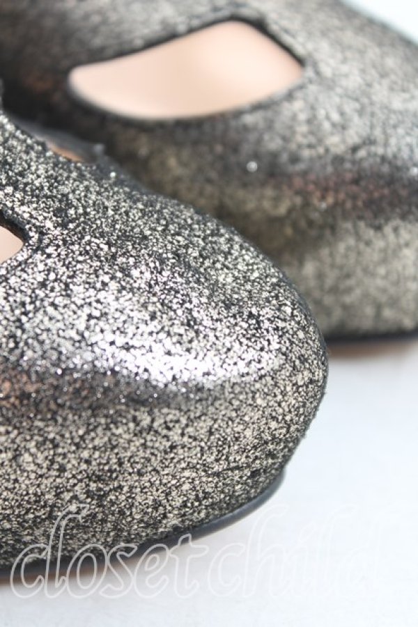 画像6: ヴィヴィアンウエストウッド 中古 / グリッターパンプス 38(24.0cm) 黒  H-25-07-27-081-sh-IN-ZH (6)