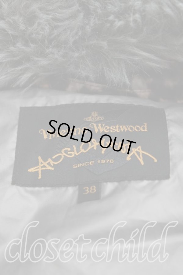 画像4: ANGLOMANIA 中古 / レオパードダウンコート 38(7号) 茶  H-25-07-27-009-co-IN-ZH (4)