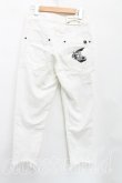 画像2: ANGLOMANIA 中古 / ダメージデニム 36(S相当) 白  H-25-07-27-012-pa-IN-ZH (2)