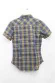 画像2: ヴィヴィアンウエストウッド MAN 中古 / タータンチェック半袖シャツ 44（メンズS相当） 緑  H-25-07-27-018-bl-OD-ZH (2)