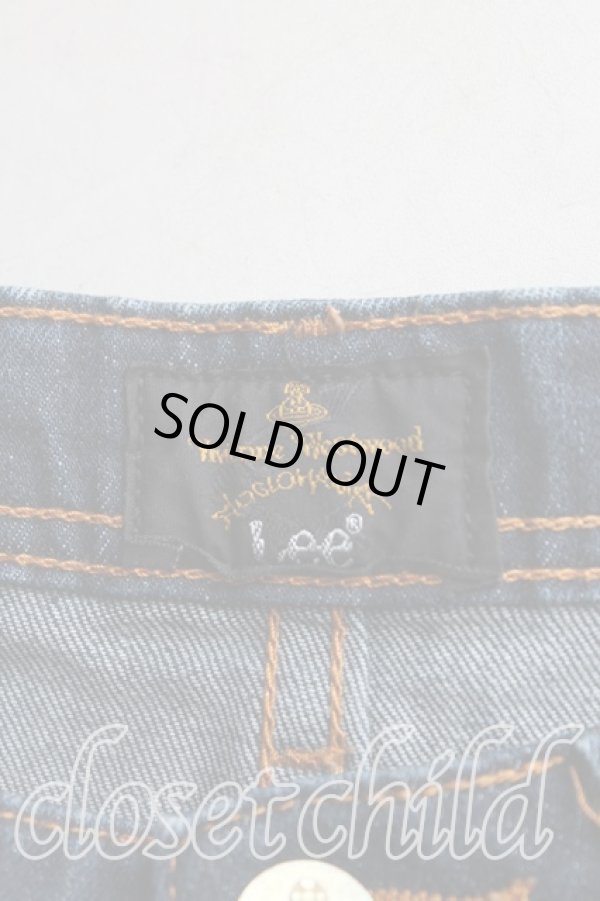 画像3: ヴィヴィアンウエストウッド Anglomania and Lee 中古 / HOT PANT XS インディゴ  H-25-08-03-019-pa-IN-ZH (3)