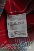 画像4: ヴィヴィアンウエストウッド 中古 / タータンチェックタイフロント半袖シャツ 2（9号相当） 赤  H-25-08-03-024-bl-OD-ZH (4)