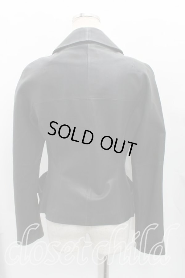 画像2: ヴィヴィアンウエストウッド 中古 / ラムレザーアンダーバストジャケット 3(11号) 黒  H-25-08-03-003-jc-OD-ZH (2)