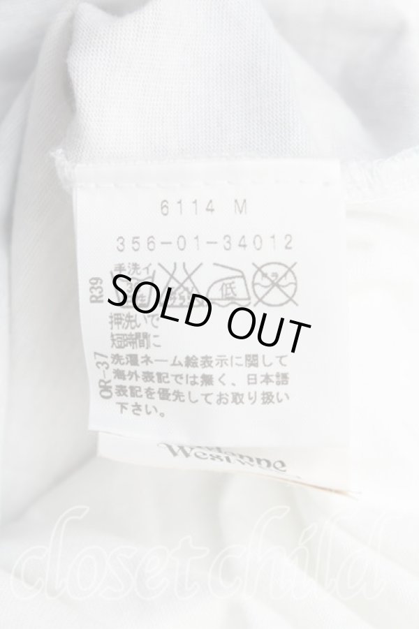 画像4: ヴィヴィアンウエストウッド 中古 / DEEP SKYptTシャツ S 白x青  H-25-08-03-034-ts-OD-ZH (4)
