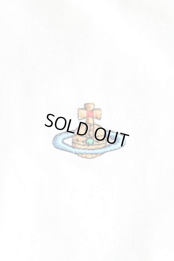 画像6: ヴィヴィアンウエストウッド 中古 / カラーオーブ刺繍Tシャツ M 白  H-25-08-03-040-ts-IN-ZH (6)