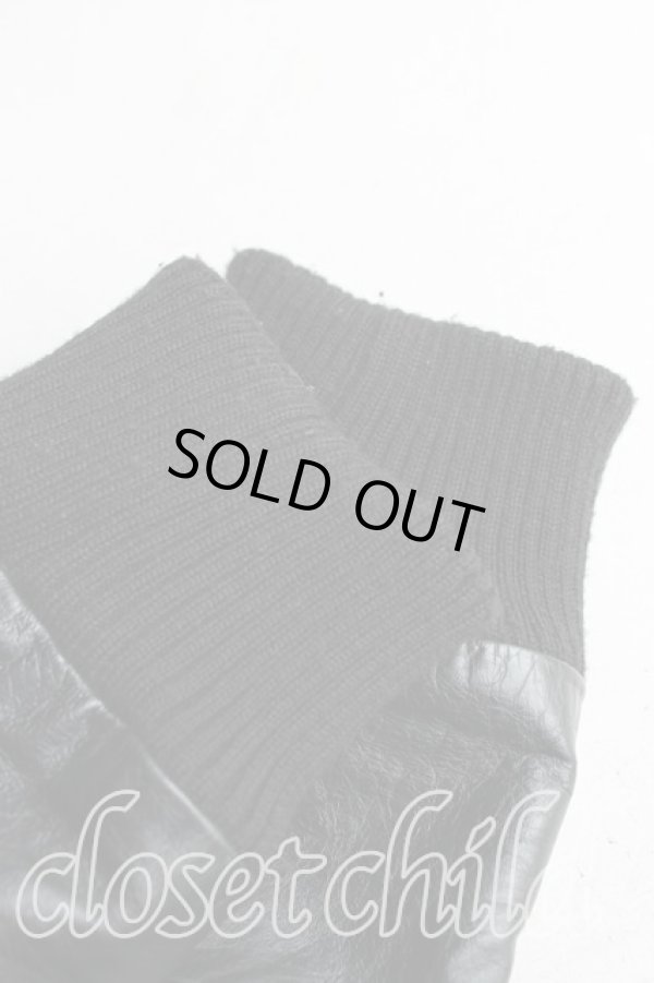 画像5: ヴィヴィアンウエストウッド MAN 中古 / リブ切替レザージャケット 44(メンズS) 黒  H-25-08-03-004-jc-IN-ZH (5)