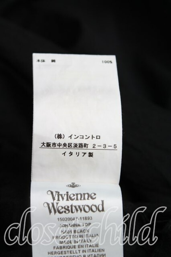 画像5: ヴィヴィアンウエストウッド 中古 / JOHANNAトップ S 黒  H-25-08-03-045-to-OD-ZH (5)