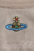 画像5: ヴィヴィアンウエストウッド 中古 / カラーオーブ刺繍半袖ニット L 茶  H-25-08-03-062-to-IN-ZH (5)