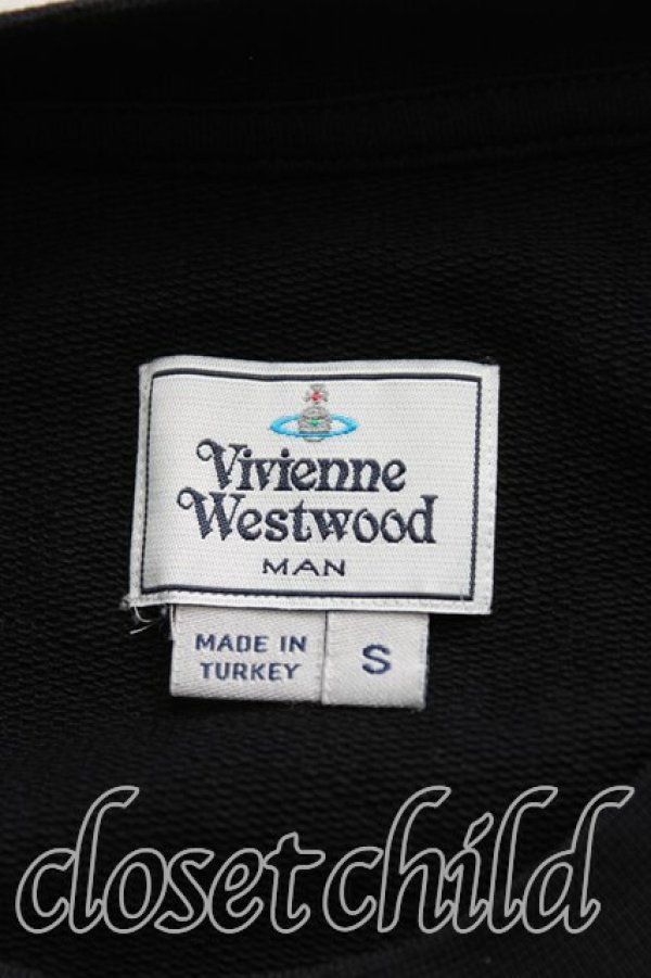 画像3: ヴィヴィアンウエストウッド MAN 中古 / CRptカットソー S 黒  H-25-08-03-065-to-IN-ZH (3)