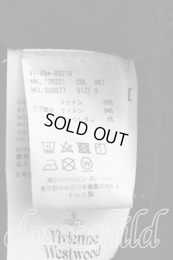 画像4: ヴィヴィアンウエストウッド MAN 中古 / CRptカットソー S 黒  H-25-08-03-065-to-IN-ZH (4)