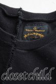 画像5: ANGLOMANIA 中古 / オーブ刺繍切替ダメージスウェット S 黒  H-25-08-03-066-to-IN-ZH (5)