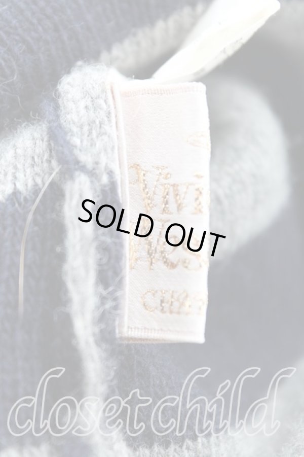 画像4: ヴィヴィアンウエストウッド 中古 / ボンボン付キ耳当テ帽  黒  H-25-08-03-076-ha-OD-ZH (4)