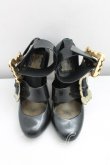 画像2: ヴィヴィアンウエストウッド×Melissa 中古 / テンプテーション EU39（25cm相当） 黒  H-25-08-03-084-sh-OD-ZH (2)