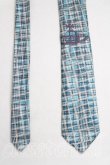 画像2: ヴィヴィアンウエストウッド 中古 / チェックネクタイ  水色  H-25-08-03-090-gd-IN-ZH (2)