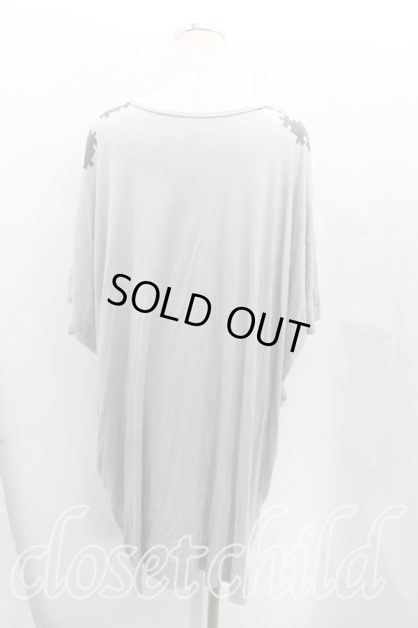 画像2: ヴィヴィアンウエストウッド 中古 / パズルバストptカットソーワンピ  灰  H-25-08-03-011-op-OD-ZH (2)