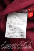 画像4: ヴィヴィアンウエストウッド 中古 / 単色オーブ刺繍カットソーワンピ 2（9号相当） エンジ  H-25-08-10-002-op-OD-ZH (4)
