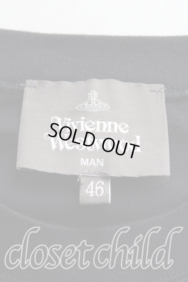 画像3: ヴィヴィアンウエストウッド MAN 中古 / 絵画ptTシャツ 46（M） 黒  H-25-08-10-018-ts-OD-ZH (3)
