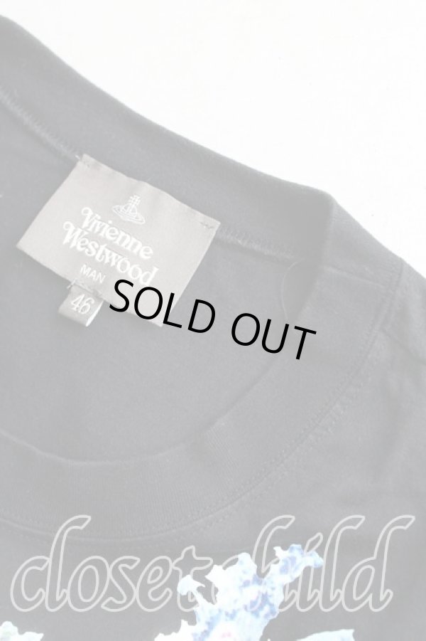 画像5: ヴィヴィアンウエストウッド MAN 中古 / 絵画ptTシャツ 46（M） 黒  H-25-08-10-018-ts-OD-ZH (5)