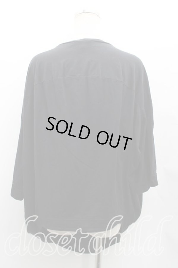 画像2: ヴィヴィアンウエストウッド 中古 / フラワーptドルマンカットソー 2（9号） 黒  H-25-08-10-019-to-OD-ZH (2)