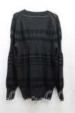 画像2: ヴィヴィアンウエストウッド MAN 中古 / オーブ刺繍ボーダーカーディガン 46（M相当） 黒  H-25-08-10-021-to-OD-ZH (2)