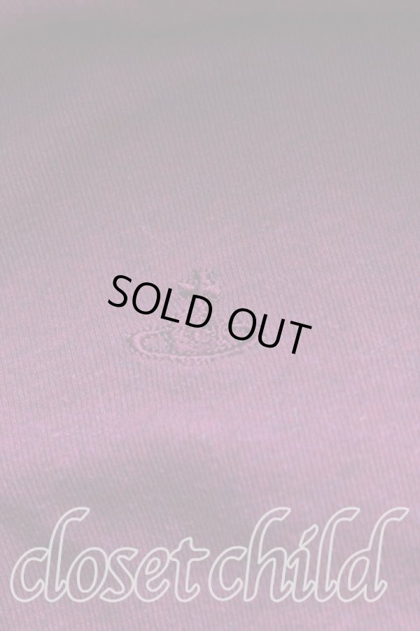 画像6: ヴィヴィアンウエストウッド 中古 / 単色オーブ刺繍カットソーワンピ 2（9号） エンジ  H-25-08-10-002-op-OD-ZH (6)