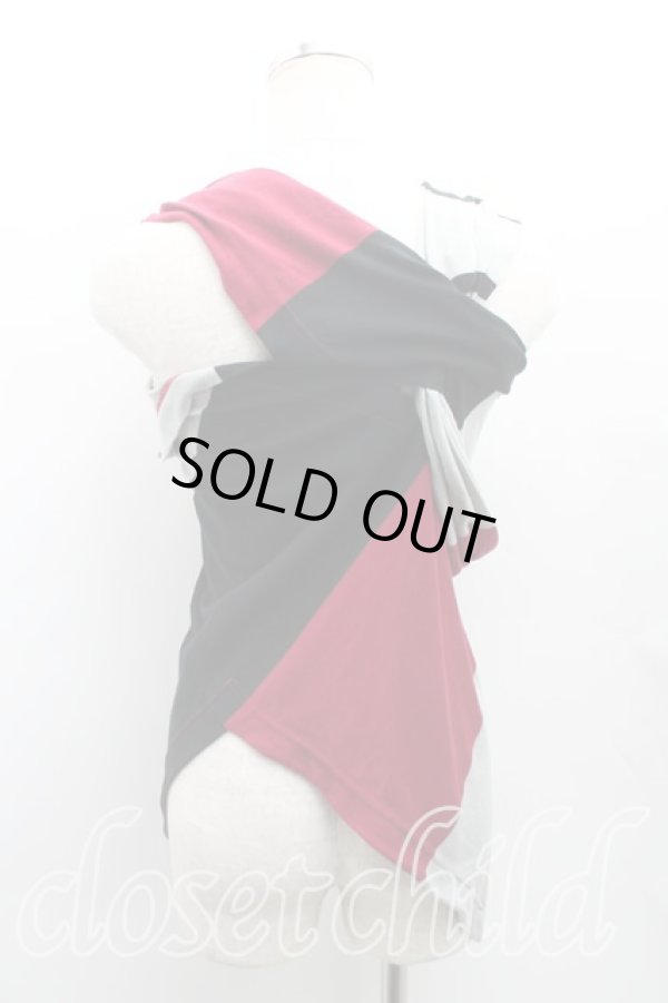 画像2: ヴィヴィアンウエストウッド 中古 / ツイストノースリーブカットソー 2（9号） エンジｘ灰  H-25-08-10-023-to-OD-ZH (2)