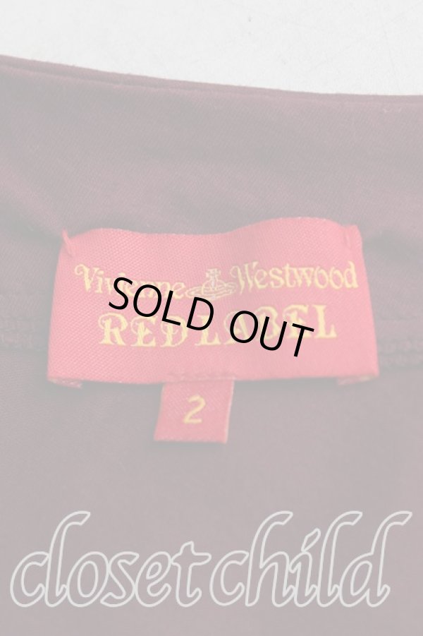 画像3: ヴィヴィアンウエストウッド 中古 / ノースリーブカットソー 2（9号） エンジ  H-25-08-10-024-to-OD-ZH (3)