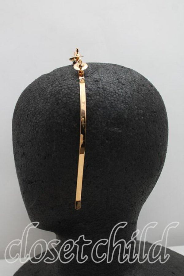 画像3: ヴィヴィアンウエストウッド 中古 / Clare Alice Band  ゴールド  H-25-08-10-027-ac-IN-ZH (3)