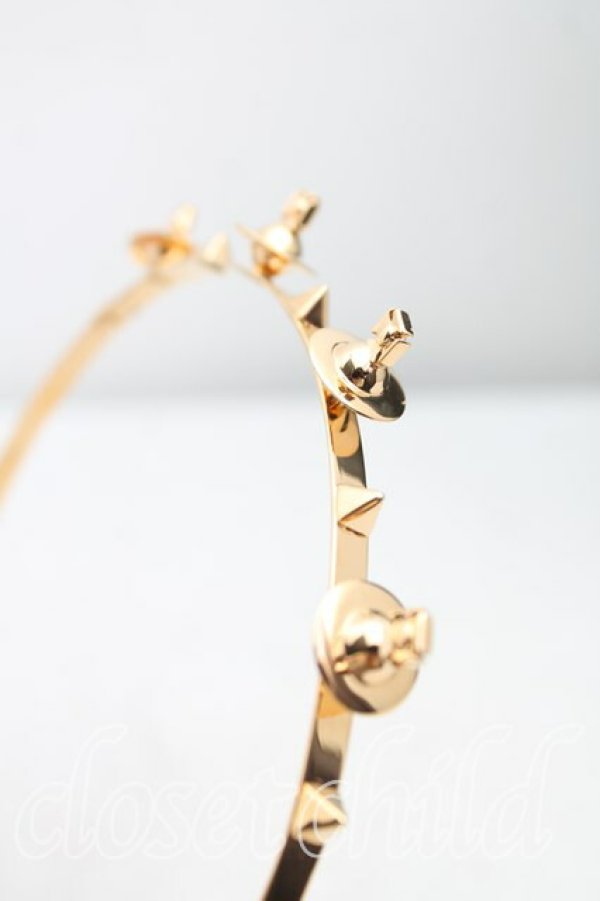 画像4: ヴィヴィアンウエストウッド 中古 / Clare Alice Band  ゴールド  H-25-08-10-027-ac-IN-ZH (4)