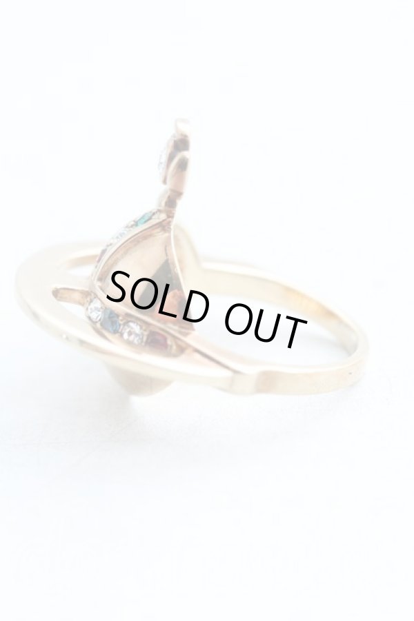 画像2: ヴィヴィアンウエストウッド 中古 / 【復刻】ソリッドオーブリング XS(10号) ゴールド  H-25-08-10-030-rg-IN-ZH (2)