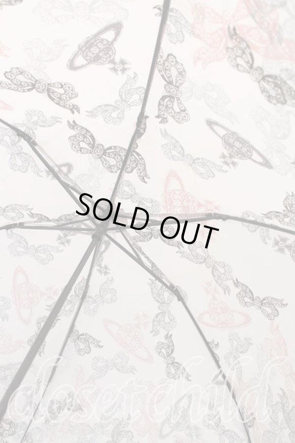 画像2: ヴィヴィアンウエストウッド 中古 / オーブ&ボウ 折リタタミ傘  ピンク  H-25-08-10-034-gd-IN-ZH (2)