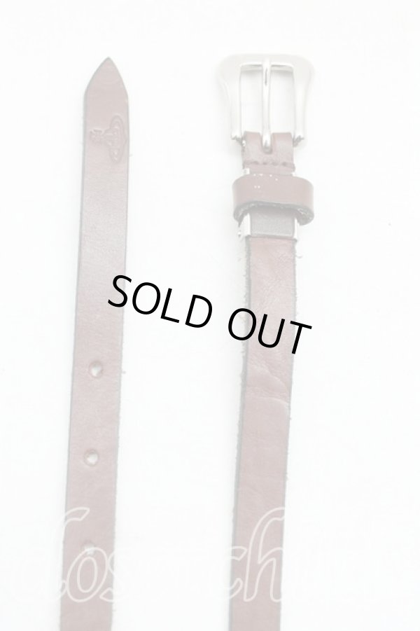 画像2: ヴィヴィアンウエストウッド 中古 / レザーベルト  茶  H-25-08-10-035-gd-IN-ZH (2)